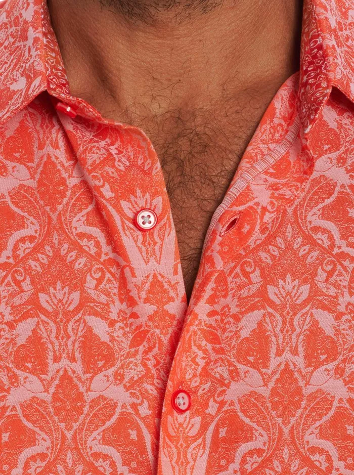 Men Short Sleeve Button Down Shirts Robert Graham HIGHLAND SHORT SLEEVE BUTTON DOWN SHIRT Classic