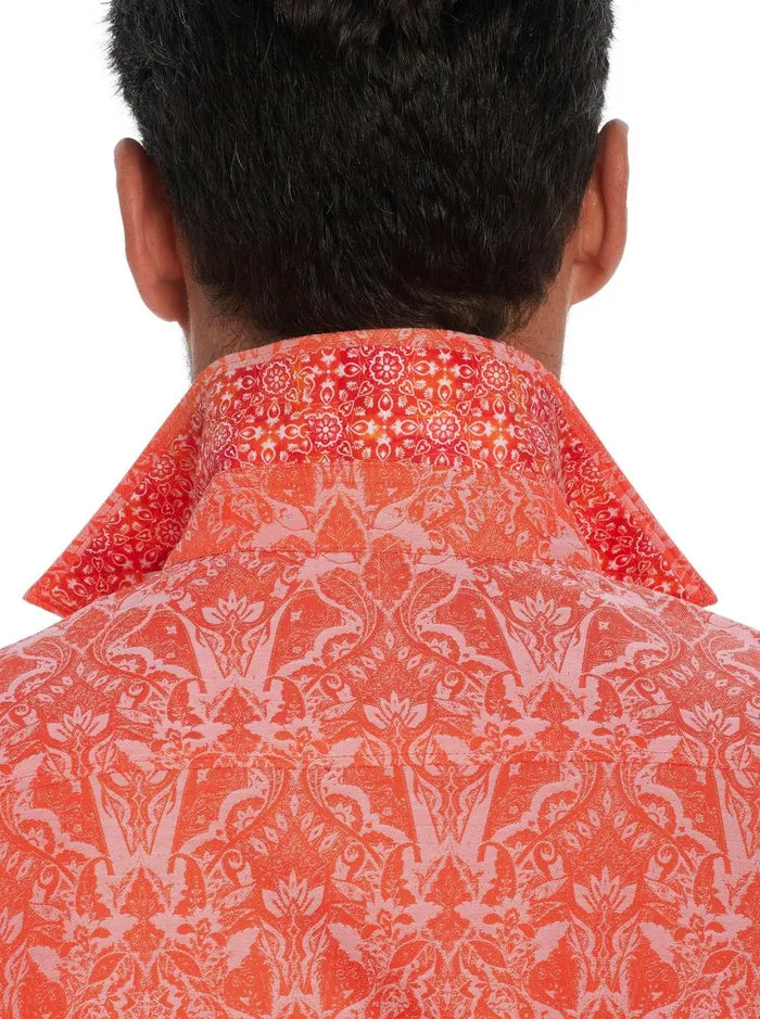 Men Short Sleeve Button Down Shirts Robert Graham HIGHLAND SHORT SLEEVE BUTTON DOWN SHIRT Classic