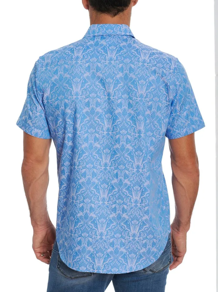 Men Short Sleeve Button Down Shirts Robert Graham HIGHLAND SHORT SLEEVE BUTTON DOWN SHIRT Classic