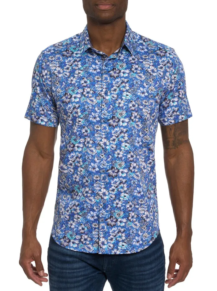 Men Short Sleeve Button Down Shirts Robert Graham SOLE SHORT SLEEVE BUTTON DOWN SHIRT Multi