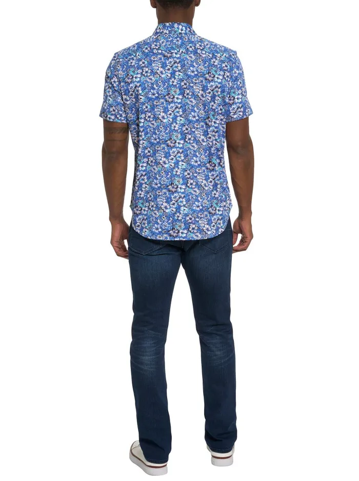 Men Short Sleeve Button Down Shirts Robert Graham SOLE SHORT SLEEVE BUTTON DOWN SHIRT Multi