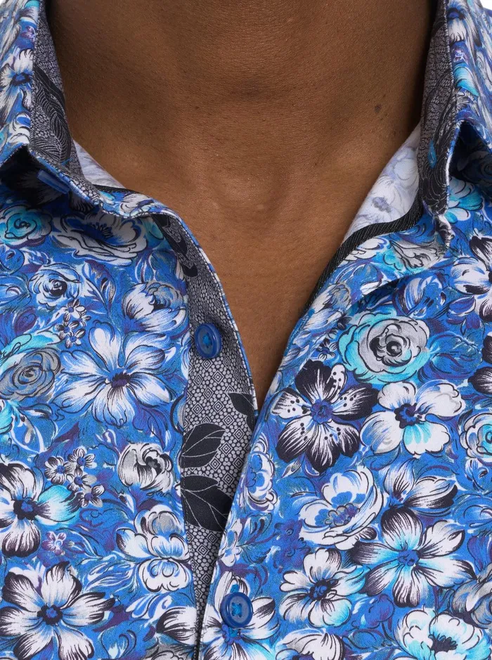 Men Short Sleeve Button Down Shirts Robert Graham SOLE SHORT SLEEVE BUTTON DOWN SHIRT Multi