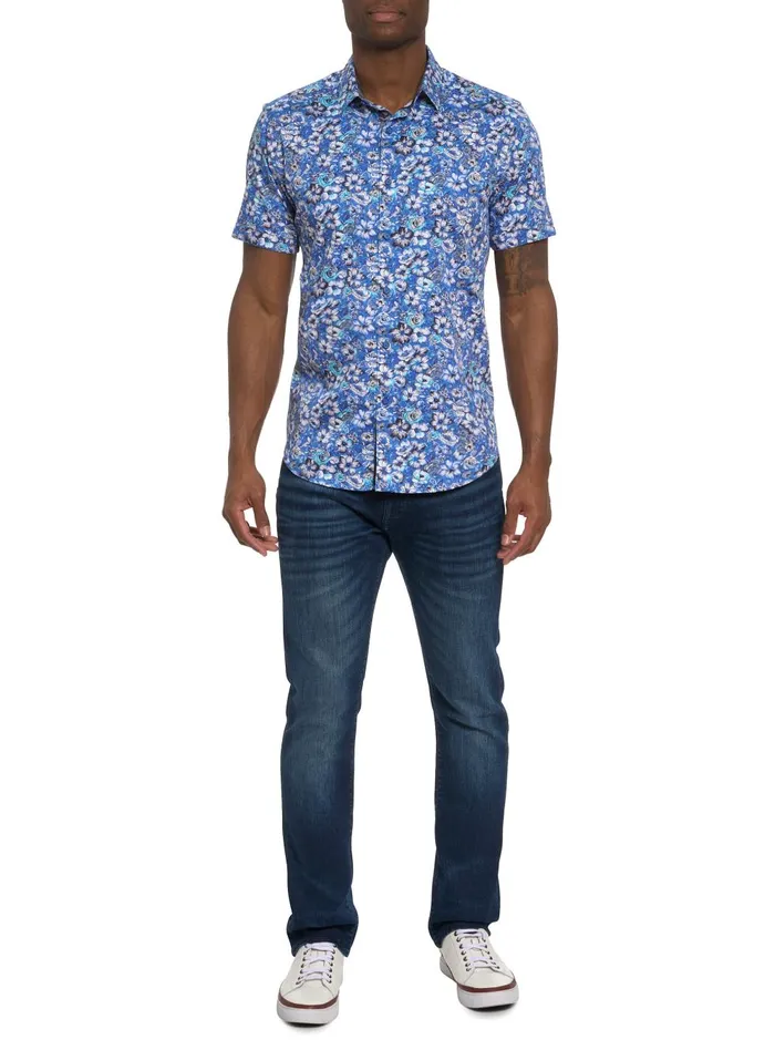 Men Short Sleeve Button Down Shirts Robert Graham SOLE SHORT SLEEVE BUTTON DOWN SHIRT Multi