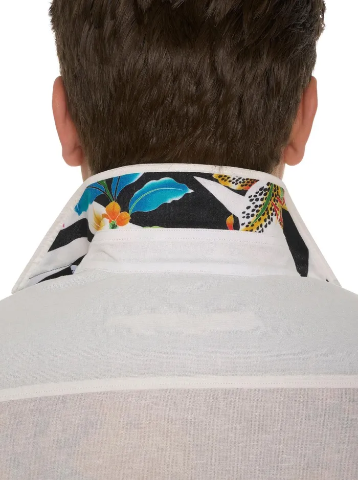 Men Short Sleeve Button Down Shirts Robert Graham THE ACE SHORT SLEEVE BUTTON DOWN SHIRT White