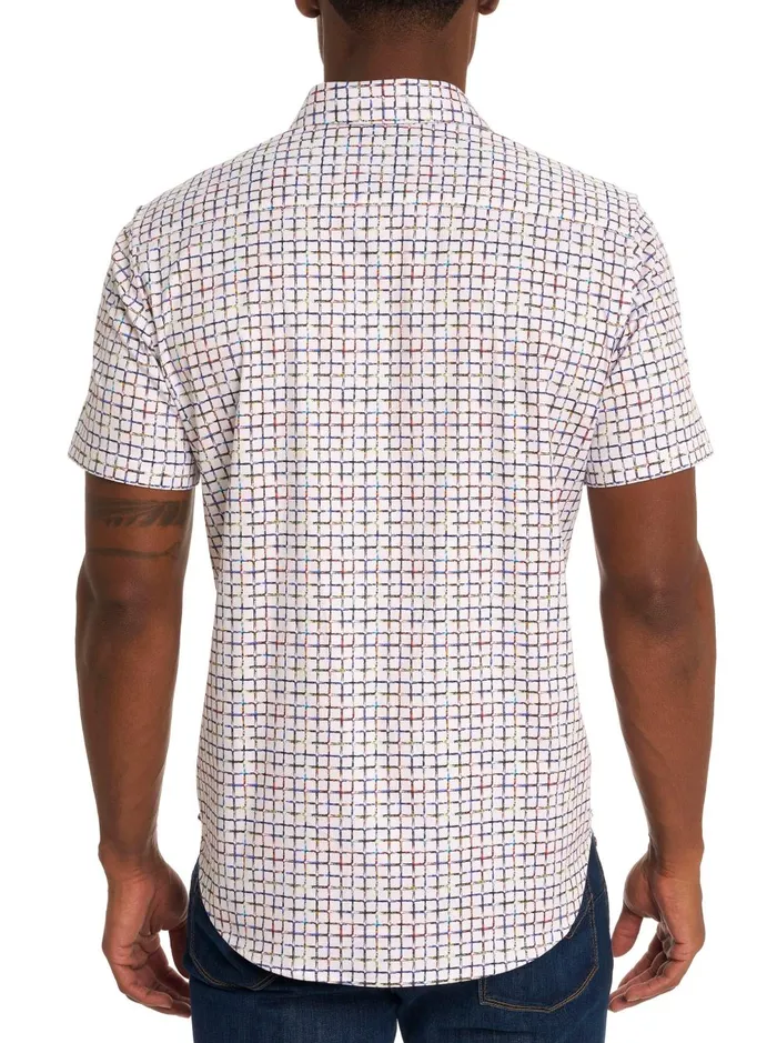 Men Short Sleeve Button Down Shirts Robert Graham THE SHOCKER SHORT SLEEVE BUTTON DOWN SHIRT Multi