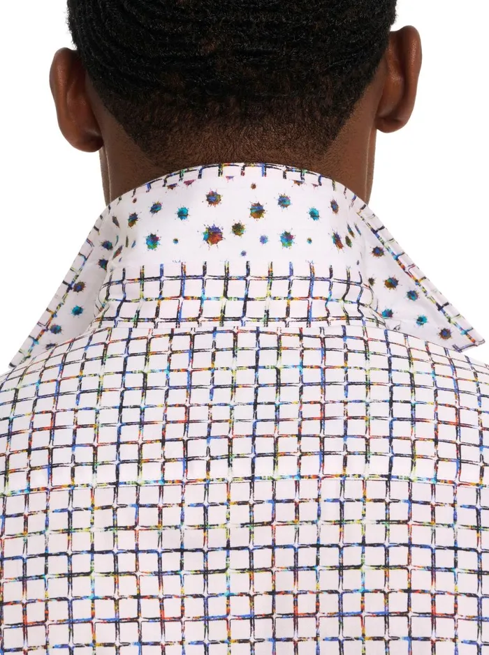 Men Short Sleeve Button Down Shirts Robert Graham THE SHOCKER SHORT SLEEVE BUTTON DOWN SHIRT Multi