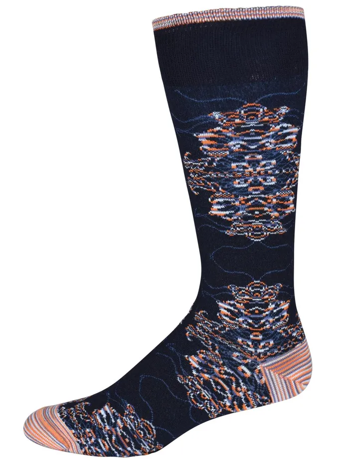 Men Socks Robert Graham CACHE SOCKS Navy
