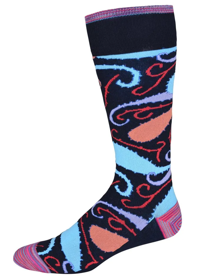 Men Socks Robert Graham CHILL PILL SOCKS Navy