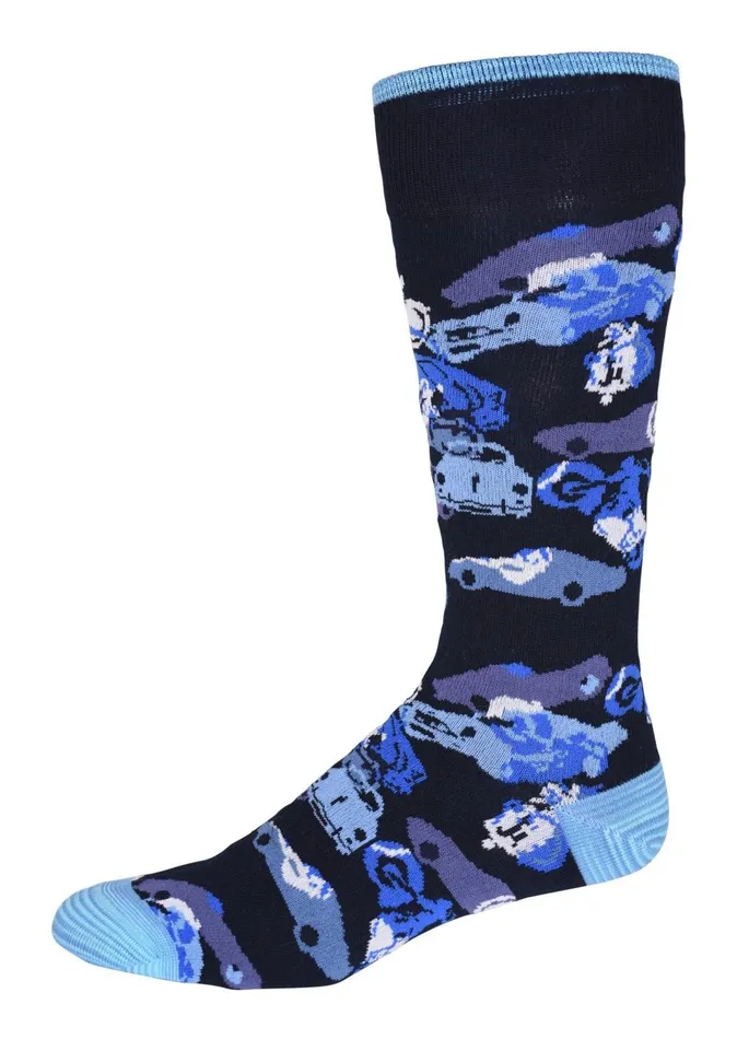 Men Socks Robert Graham JUNK YARD KNIT SOCKS Navy