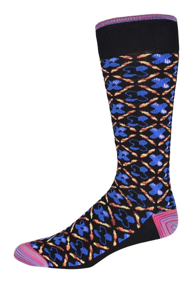 Men Socks Robert Graham YENI KNIT SOCKS Black