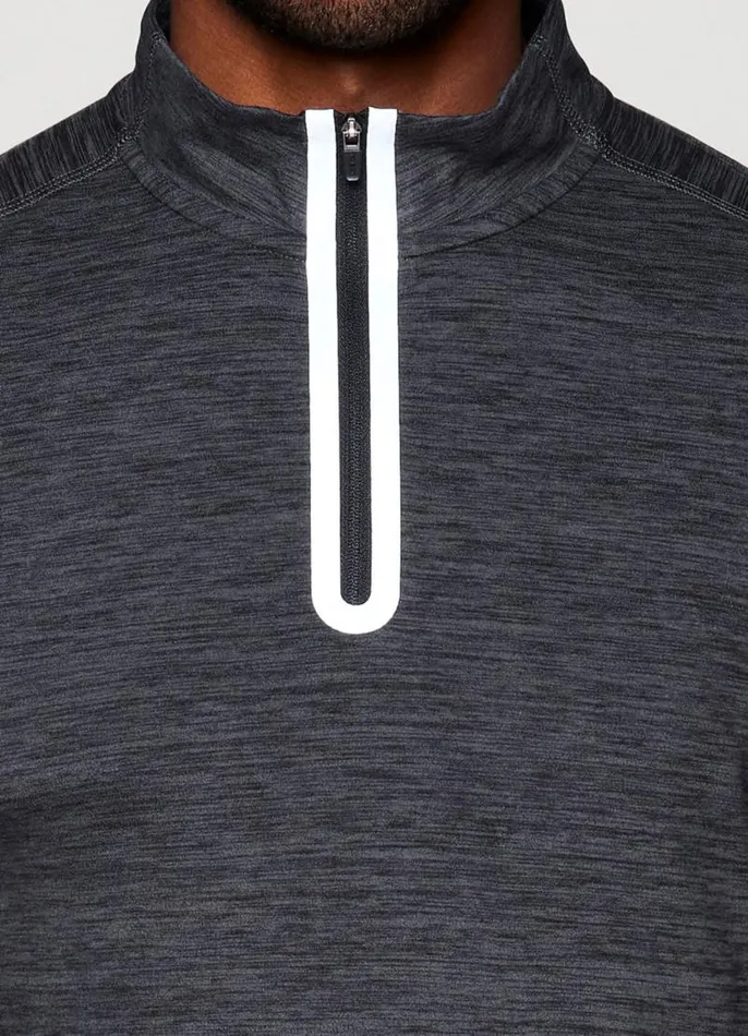 Men Stratus 14 Zip Lightweight Shirt Charcoal RBX Active Golf Shirts