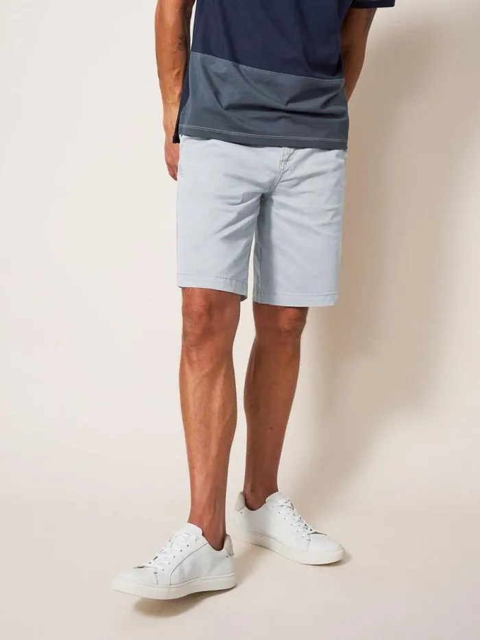 Men Sutton Organic Chino Short Light Grey White Stuff Shorts