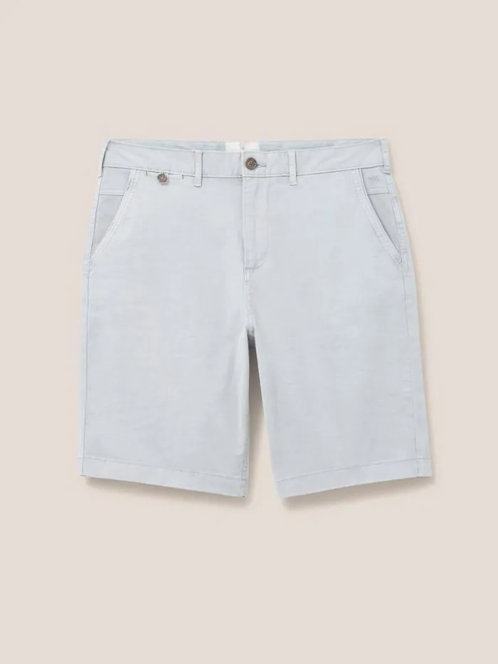 Men Sutton Organic Chino Short Light Grey White Stuff Shorts
