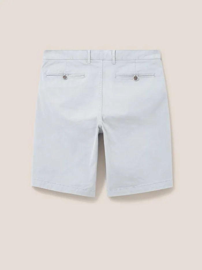 Men Sutton Organic Chino Short Light Grey White Stuff Shorts