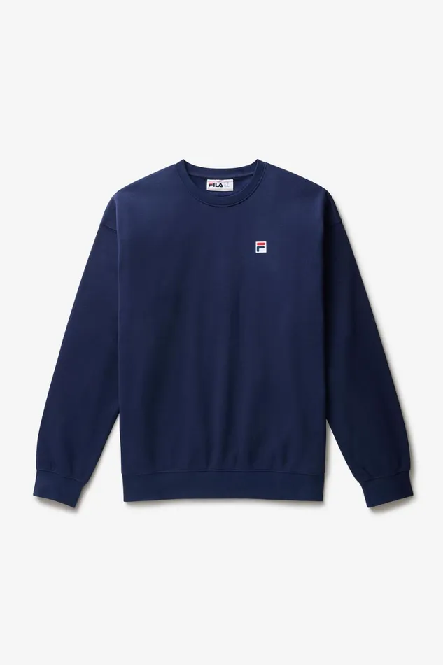 Men Sweatshirts and Hoodies Fila Classic Relaxed Sweatshirt 400 Fila Navy