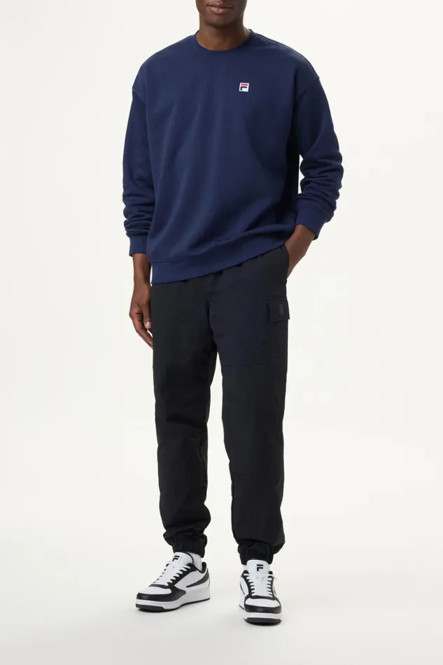Men Sweatshirts and Hoodies Fila Classic Relaxed Sweatshirt 400 Fila Navy