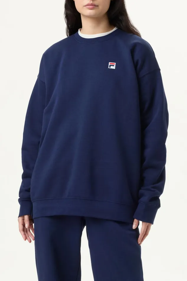 Men Sweatshirts and Hoodies Fila Classic Relaxed Sweatshirt 400 Fila Navy