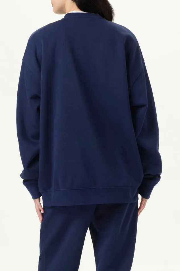 Men Sweatshirts and Hoodies Fila Classic Relaxed Sweatshirt 400 Fila Navy