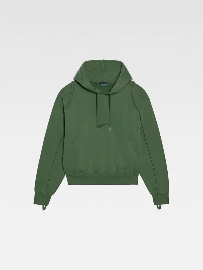 Men Sweatshirts and Joggings JACQUEMUS The Camargue Sweatshirt Dark Green Men Sweatshirts and Joggings JACQUEMUS The Camargue Sweatshirt Dark Green