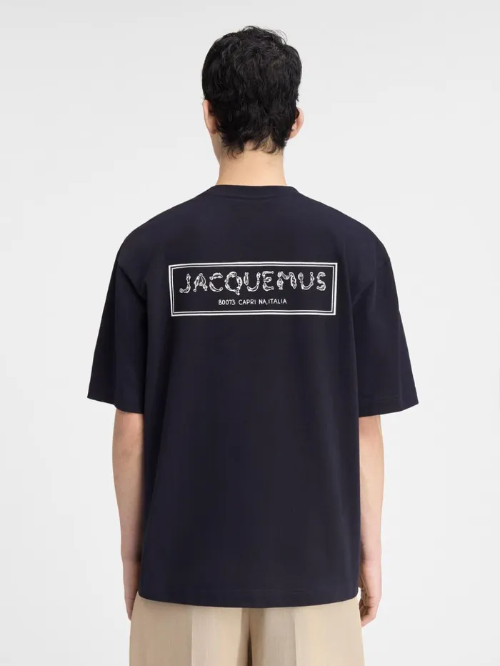 Men Tshirts JACQUEMUS The Mer Tshirt Dark Navy Men Tshirts JACQUEMUS The Mer Tshirt Dark Navy