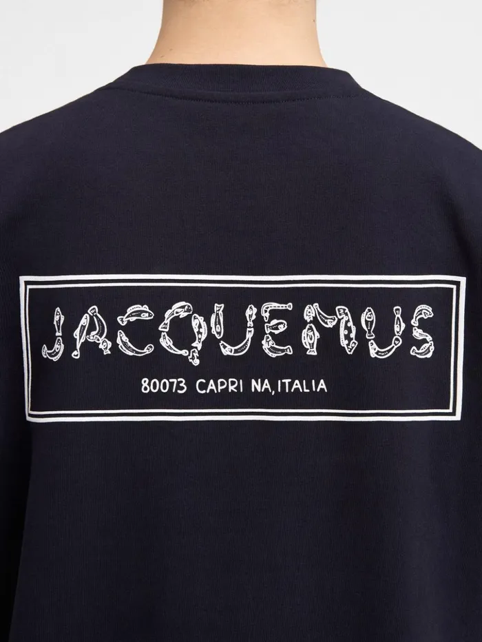 Men Tshirts JACQUEMUS The Mer Tshirt Dark Navy Men Tshirts JACQUEMUS The Mer Tshirt Dark Navy