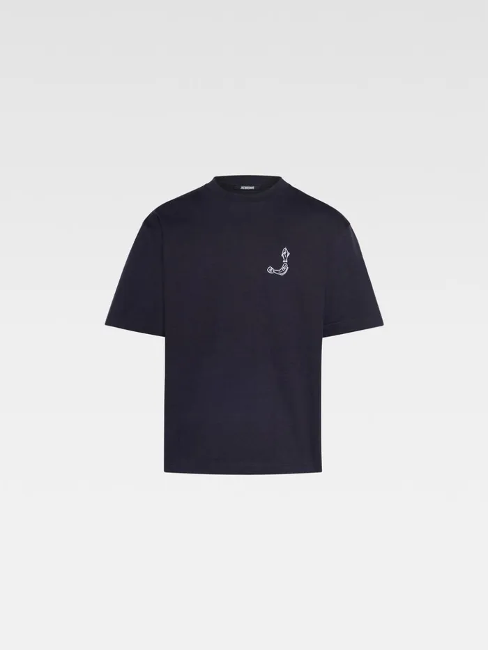 Men Tshirts JACQUEMUS The Mer Tshirt Dark Navy Men Tshirts JACQUEMUS The Mer Tshirt Dark Navy