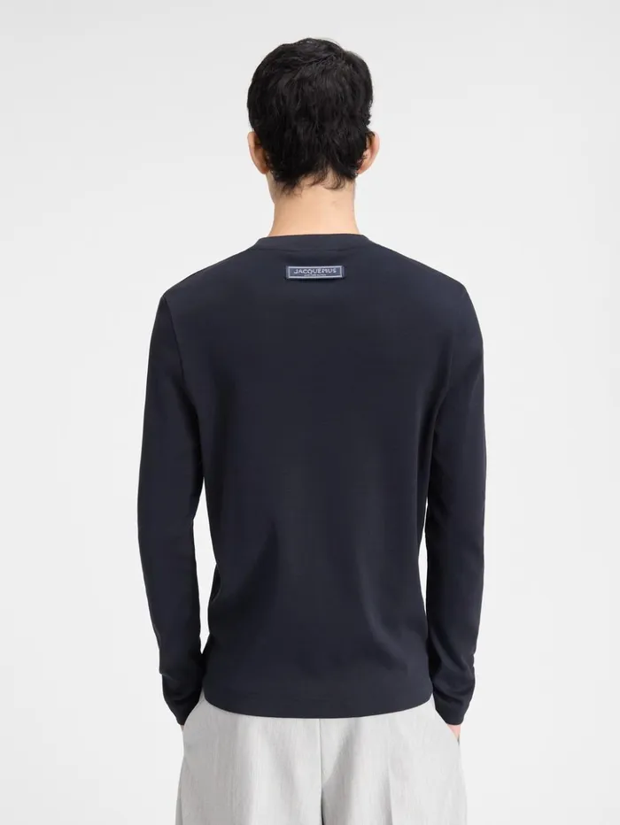Men Tshirts JACQUEMUS The Pesco Longsleeve Tshirt Dark Navy Men Tshirts JACQUEMUS The Pesco Longsleeve Tshirt Dark Navy