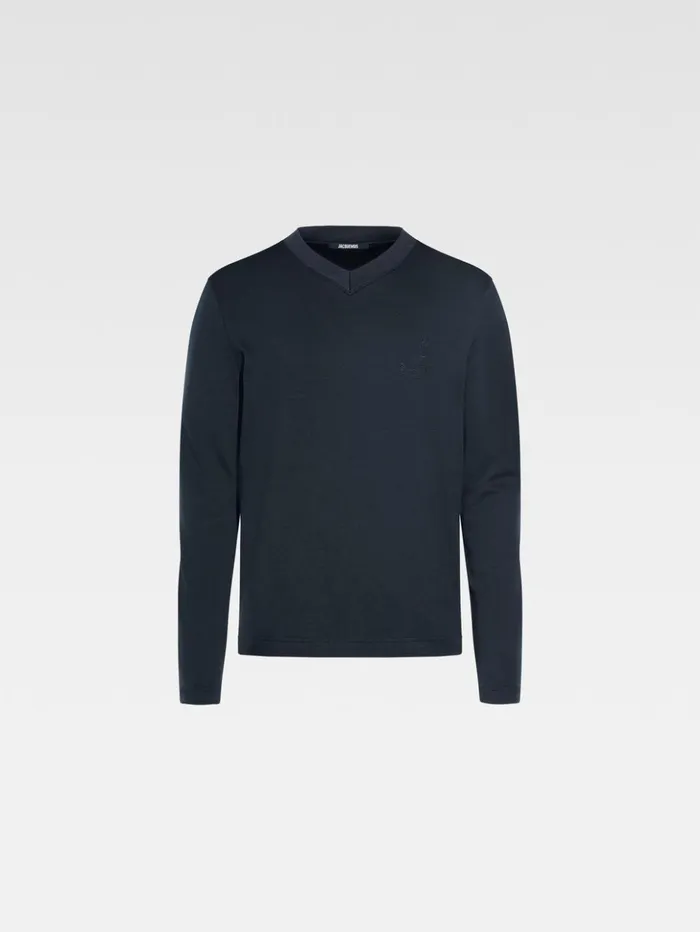 Men Tshirts JACQUEMUS The Pesco Longsleeve Tshirt Dark Navy Men Tshirts JACQUEMUS The Pesco Longsleeve Tshirt Dark Navy