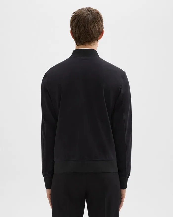 Men Theory Blazers Jackets Murphy Bomber Jacket In Precision Ponte Black