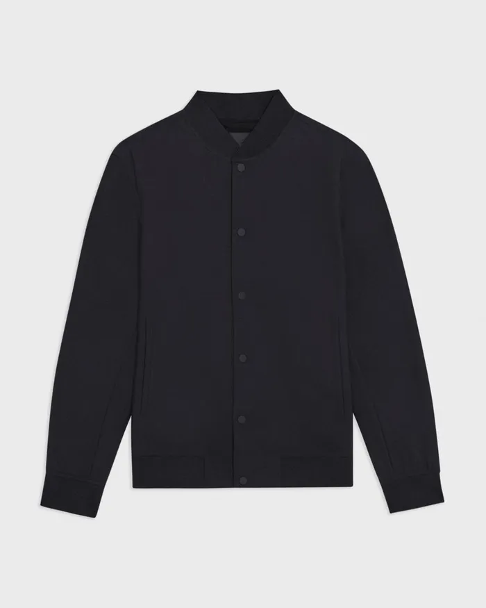 Men Theory Blazers Jackets Murphy Bomber Jacket In Precision Ponte Black