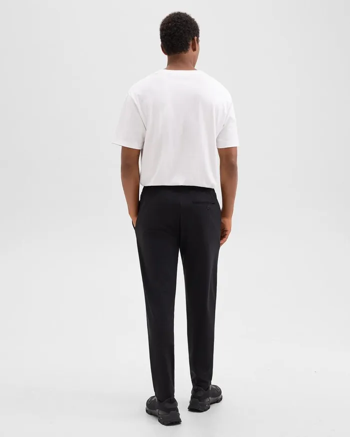 Men Theory Pants Curtis Drawstring Pant In Precision Ponte Black