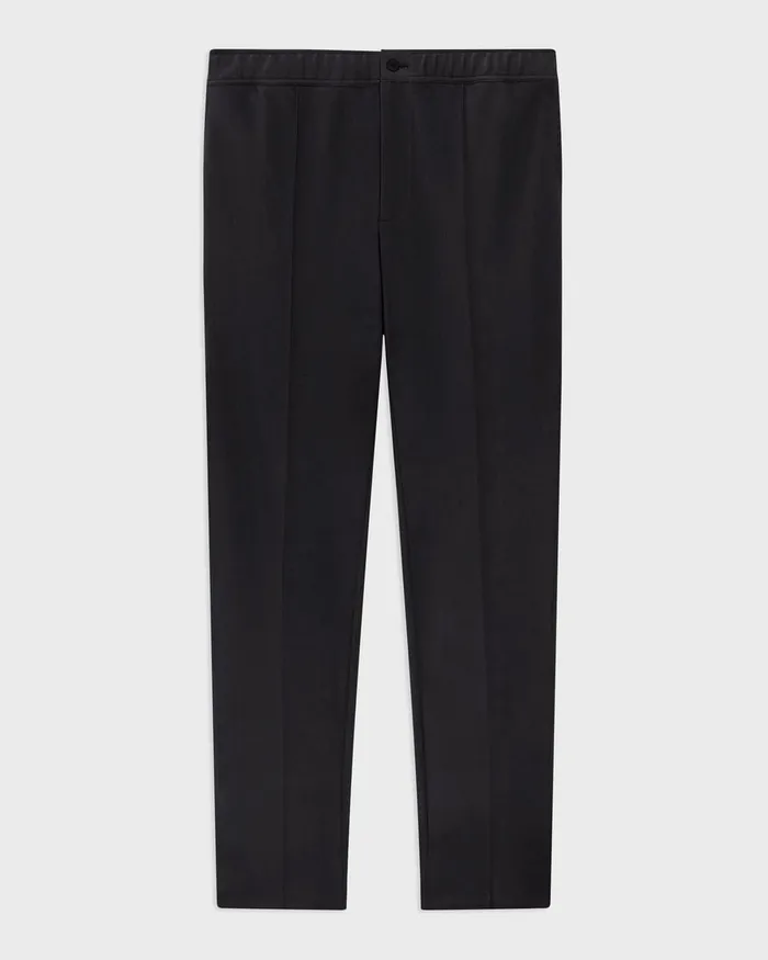 Men Theory Pants Curtis Drawstring Pant In Precision Ponte Black