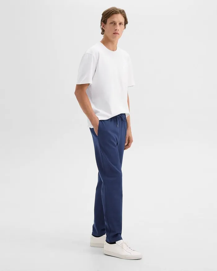 Men Theory Pants Drawstring Pant In Scuba Deep Atlantic