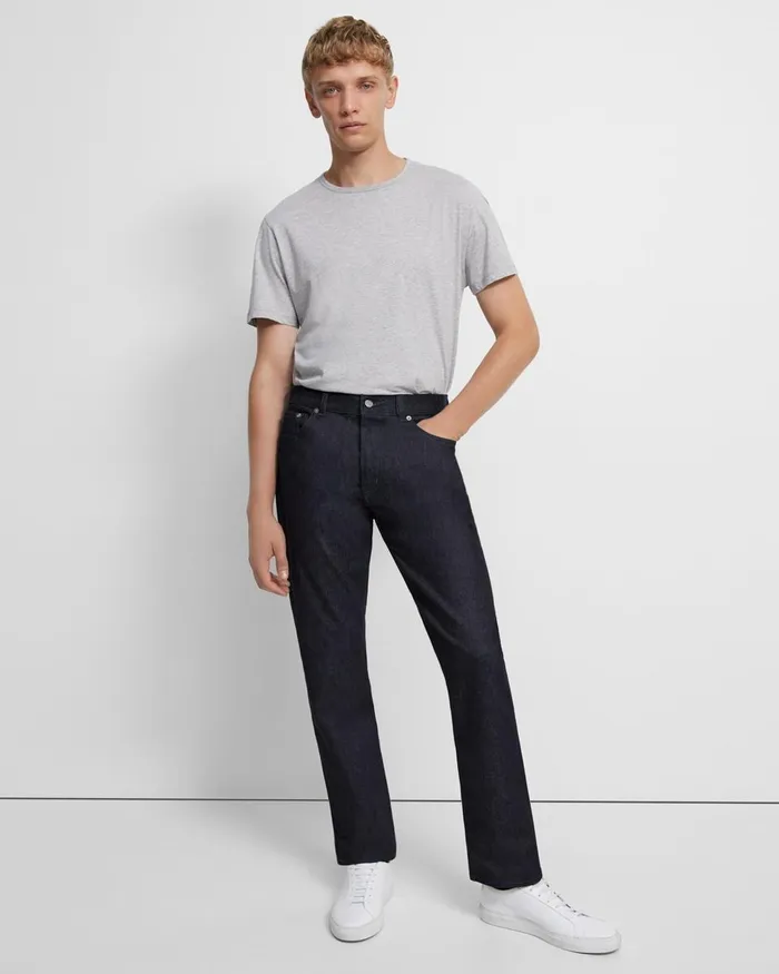 Men Theory Pants Helmut Lang And Uniqlo Classic Cut Jean In Denim Indigo