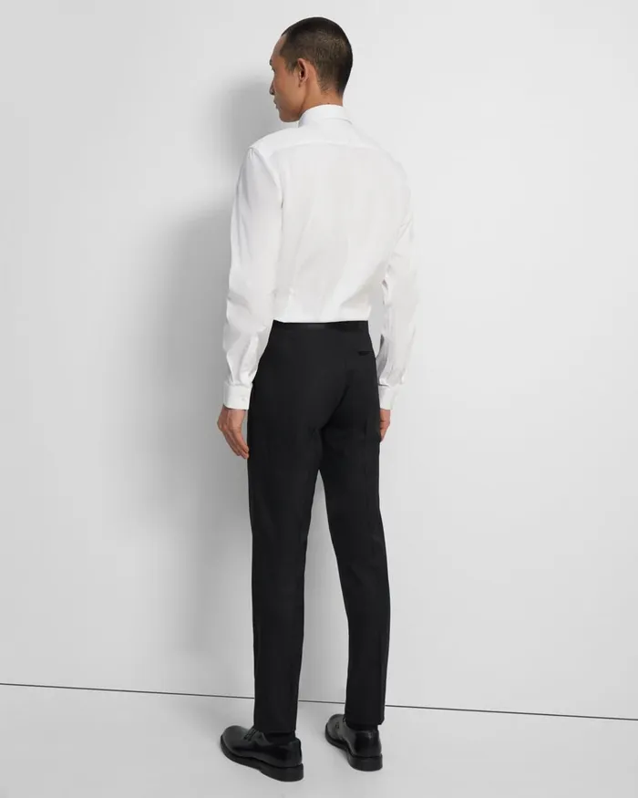 Men Theory Pants Mayer Tuxedo Pant In Stretch Wool Black