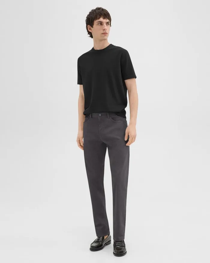 Men Theory Pants Raffi 5Pocket Pant In Stretch Corduroy Dark Grey