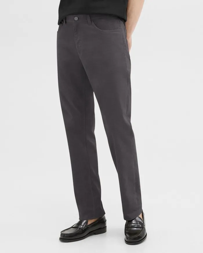 Men Theory Pants Raffi 5Pocket Pant In Stretch Corduroy Dark Grey