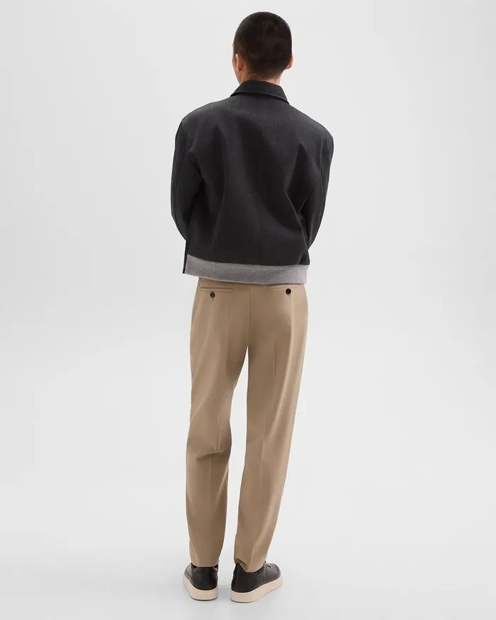 Men Theory Pants Relaxed Pant In Wool Gabardine Barley