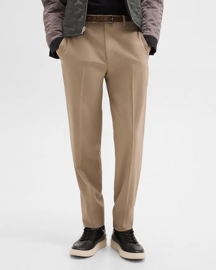 Men Theory Pants Relaxed Pant In Wool Gabardine Barley