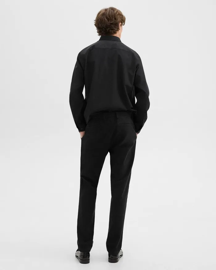 Men Theory Pants Zaine Pant In Moleskin Twill Black