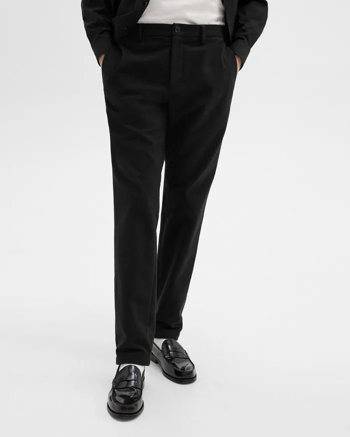 Men Theory Pants Zaine Pant In Moleskin Twill Black