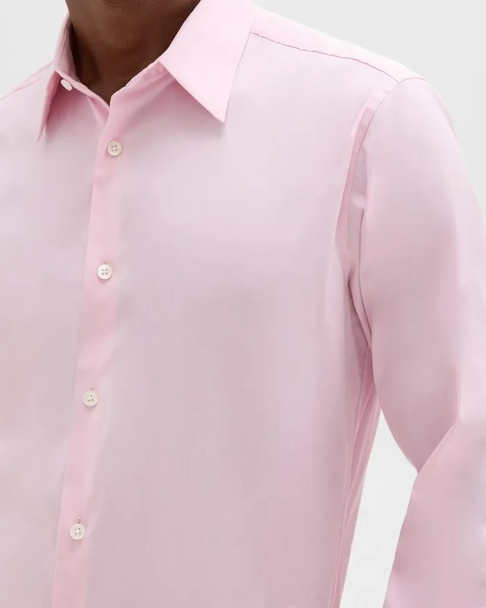 Men Theory Shirts Sylvain Shirt In Good Cotton Cradle Pink