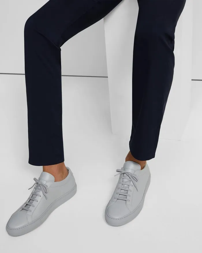 Men Theory Shoes Common Projects Original Achilles Sneakers Grey