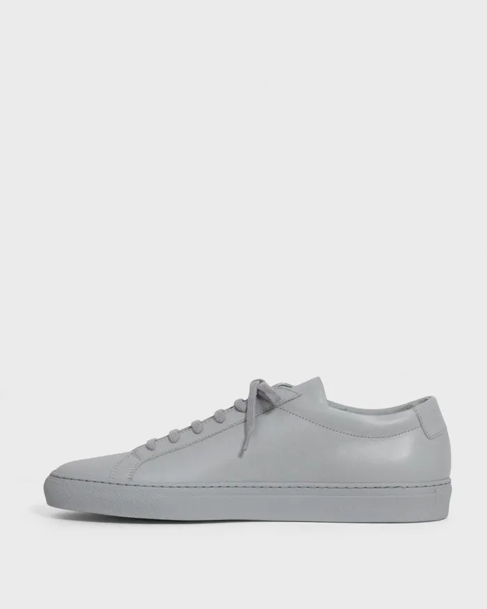 Men Theory Shoes Common Projects Original Achilles Sneakers Grey