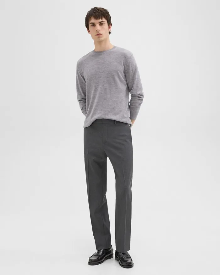 Men Theory Suits Mayer Pant In Stretch Wool Medium Charcoal