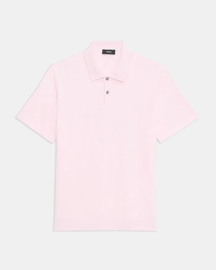 Men Theory Sweaters Cardigans Goris Polo Shirt In Light Bilen Cradle Pinkwhite