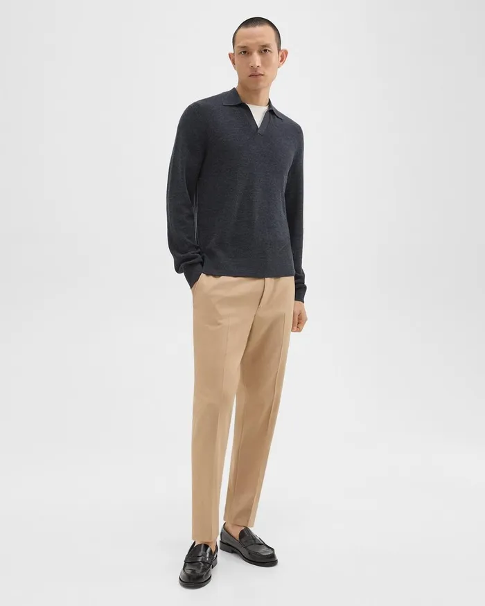 Men Theory Sweaters Cardigans Johnny Collar Sweater In Merino Wool New Pestle Melange