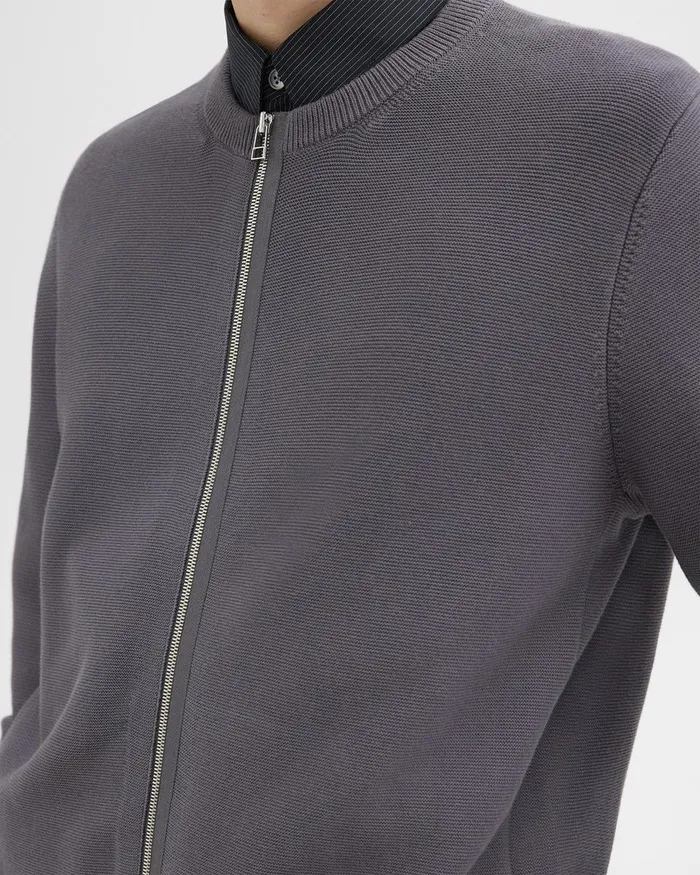 Men Theory Sweaters Cardigans NylonWool Combo Cardigan Graphite