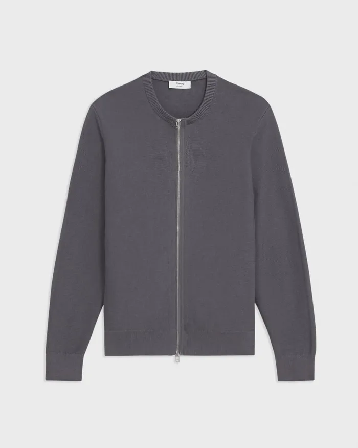 Men Theory Sweaters Cardigans NylonWool Combo Cardigan Graphite
