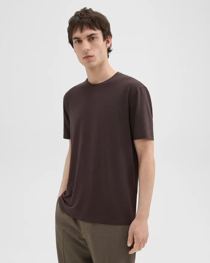 Men Theory TShirts Polos Dorian Tee In Active Knit Hickory